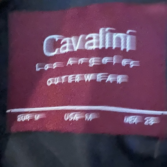 Cavalini Navy Quilted Full with Gold zippers Vest Woman's Size M - Picture 6 of 6